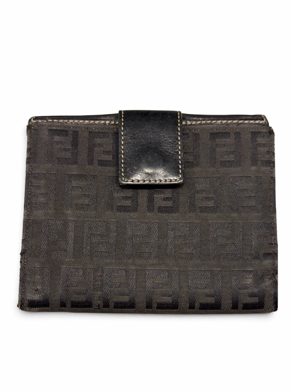 Fendi Black FF Logo Card & Key Wallet